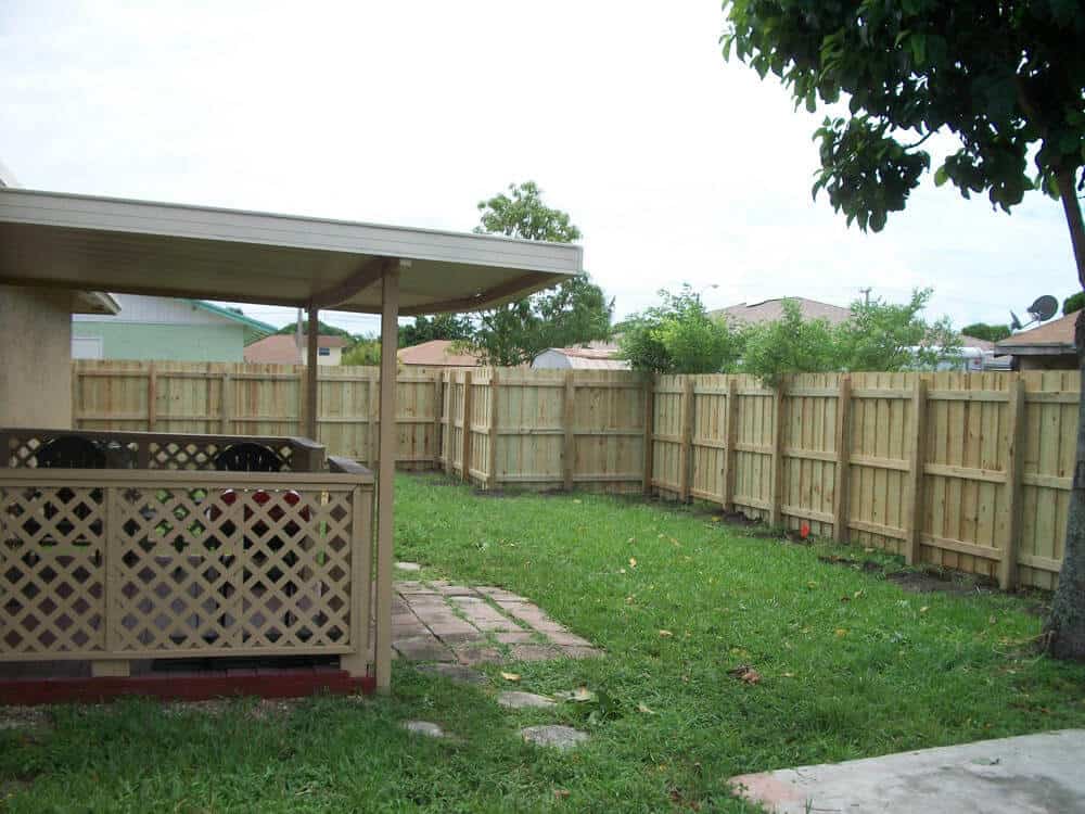 Wood Fence Board on Board