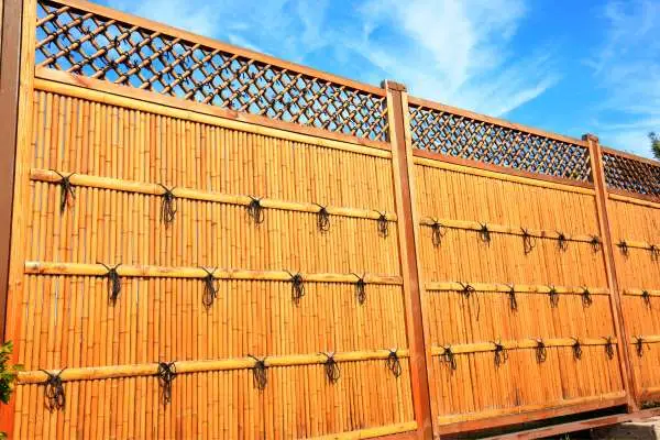 Wood Bamboo Fence