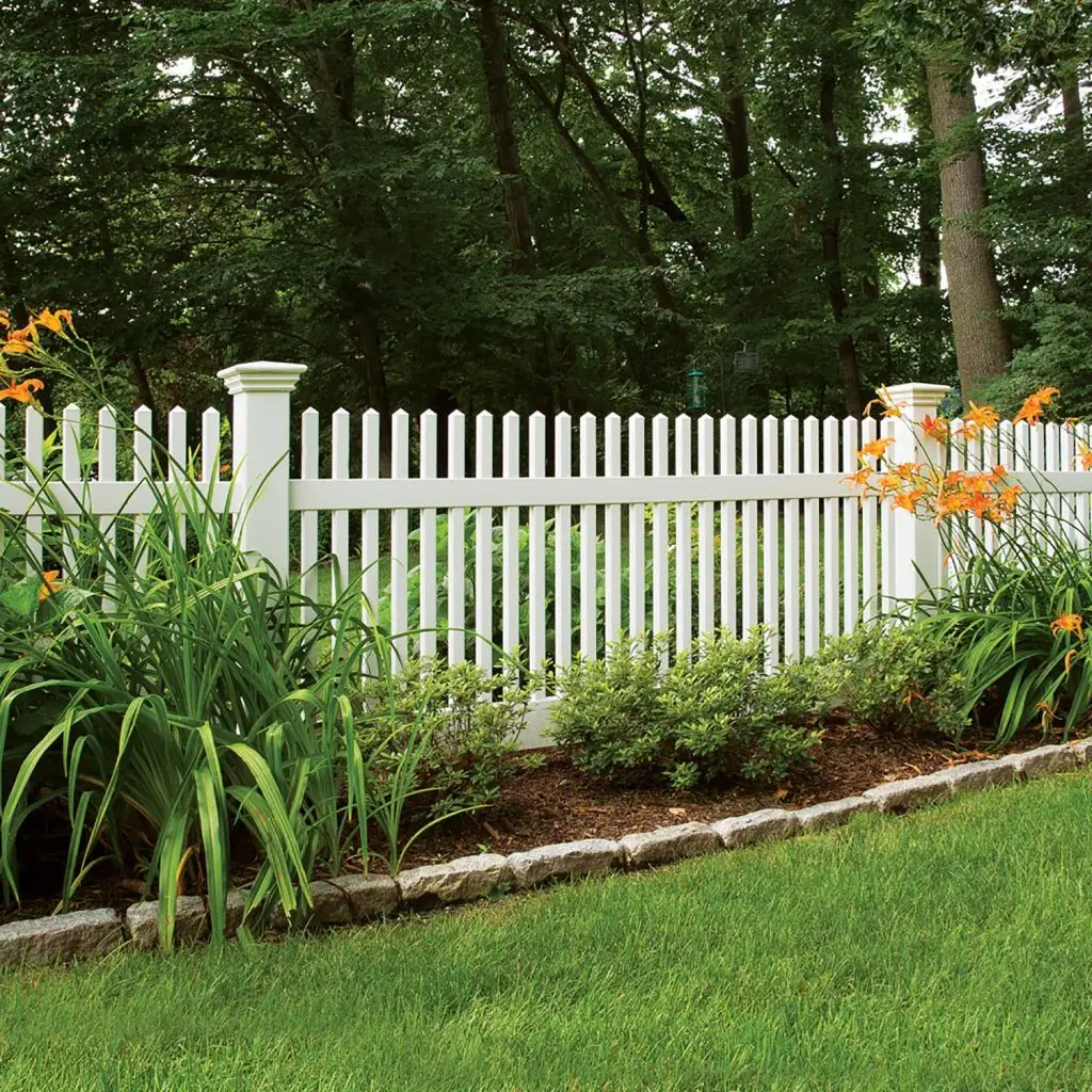 Decorative vinyl fence